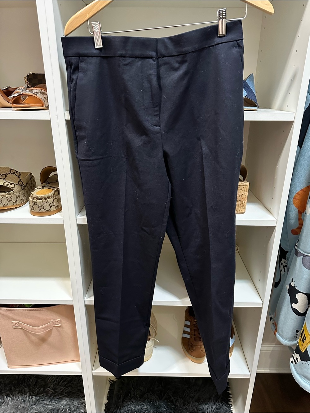NWT Ann Taylor The Ankle pant navy blue size 10